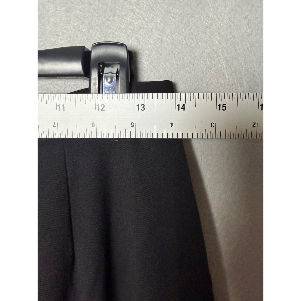 Apostrophe Stretch Black Beaded Hem Fringe Dress Pants - Picture 4 of 6